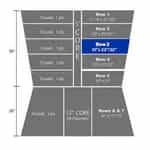 Blue Row 3 Foam for Autec Wash Brushes - 10" X 23.5"