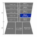 Blue Row 4 Foam for Autec Wash Brushes - 10" X 22"