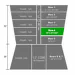Green Row 4 Foam for Autec Wash Brushes - 10" X 22"