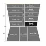 Black Row 5 Foam for Autec Wash Brushes - 10" X 21"