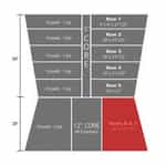 Red Row 6 and 7 Foam for Autec Wash Brushes - 20" X 17"