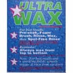 Bilingual In-Bay Wax Instruction Sign - 18x24
