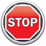 Stop Rotary Decal