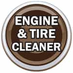 CB04628 Engine and Tire Cleaner Circle Decal