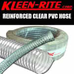 Kleen Rite Reinforced Clear PVC Polyspring Hose 1/4 in.