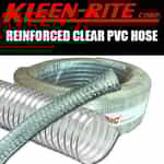 Kleen Rite Reinforced Clear PVC X-Heavy Wall Polywire Hose 3/4 in.