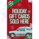 WMS150 Kleen-Rite Corp Windmaster Holiday Gift Cards Sign