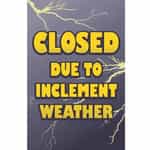 WMS165 Kleen-Rite Windmaster Closed Sign - 28" x 44"