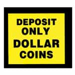 Deposit Dollar Coins Only Decal