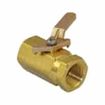 SMC 2740090 Brass 3/8 In F x F Short Handle Ball Valve