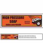 Bilingual High Pressure Soap Menu Strip