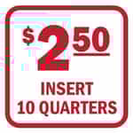 15082 Insert 10 Quarters Red and White Decal