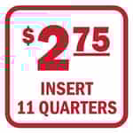 Insert 11 Quarters Red and White Decal