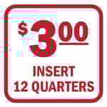 15086 Insert 12 Quarters Red and White Decal