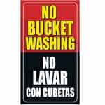 SIKRBL001 Kleen-Rite No Bucket Washing Car Wash Sign