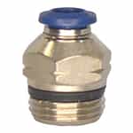 Nickel-Plated Straight Male Push-In Connector 1/4 Tube x 3/8 Global Thread
