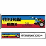 Triple Foam Brush Bay Sign Strip