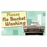 SI0710 Kleen-Rite Retro Sign Series No Bucket Washing