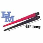 Hamel Mfg. 718G18MF-RIBRED Ribbed Vinyl Insulated Wand Extension, Red