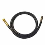 75' Black 3/8" Single Wirebraid Hose, 3/8"FSW x 3/8"MSW