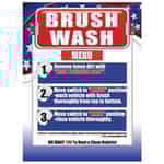SIKR036N USA Brush Menu Sign
