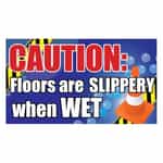 SIKR047N Kleen-Rite Car Wash Sign Caution Slippery Floor Sign