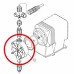 Pulsatron L0200300-PVC Pump Head for 150 PSI Pulsatron Pumps