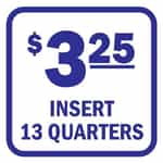 Insert 13 Quarters Blue and White Decal