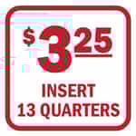 Insert 13 Quarters Red and White Decal