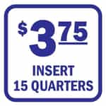 Insert 15 Quarters Blue and White Decal