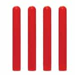 Red Ideal Shield Pole Covers