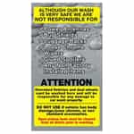 TSS Vehicle Damage Car Wash Sign