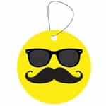 SE-2 Jenray Mustache and Sunglasses Smiley Face Air Fresheners - 12 Pack