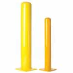 4" x 36" Yellow Bollard with 8" Square Base