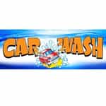 Blue Car Wash Banner - 3x8ft