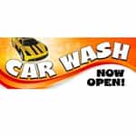 Orange Car Wash Banner