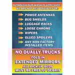 WMS185 Windmaster Blue and Orange Automatic Wash Sign Insert