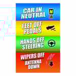 WS14SM TSS Car Wash Instruction Sign - Tunnel Wash