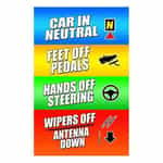 WS14SM TSS Car Wash Instruction Sign - Tunnel Wash