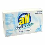 All Free & Clear Dryer Sheets