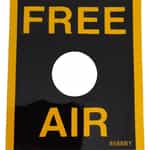 Black and Yellow Free Air Decal
