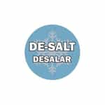 CB034619BL Bilingual De-Salt Circle Decal