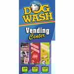PTW128 Kleen-Rite Dog Wash 3 Column Vending Machine Decal