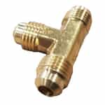 10-159 Brass 1/4 SAE 45 Male Union Tee