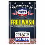 WMS030 Kleen-Rite Veterans Day Sign