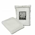 White Wrapped Microfiber Car Wash Towels