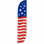 12 ft Car Wash Flag - American Horizontal