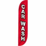 12 ft Car Wash Flag - Car Wash (Red)