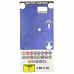 10-Position Meter Coin Box Overlay (No Bill Acceptor Cutout) - Blue