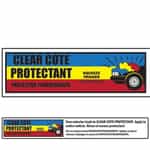 Bilingual Clear Cote Protectant Menu Strip